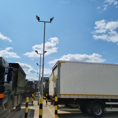 Installation of new lamp posts