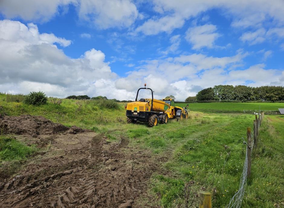 Ground Engineering solar farm cable laying by Burgun Contractors
