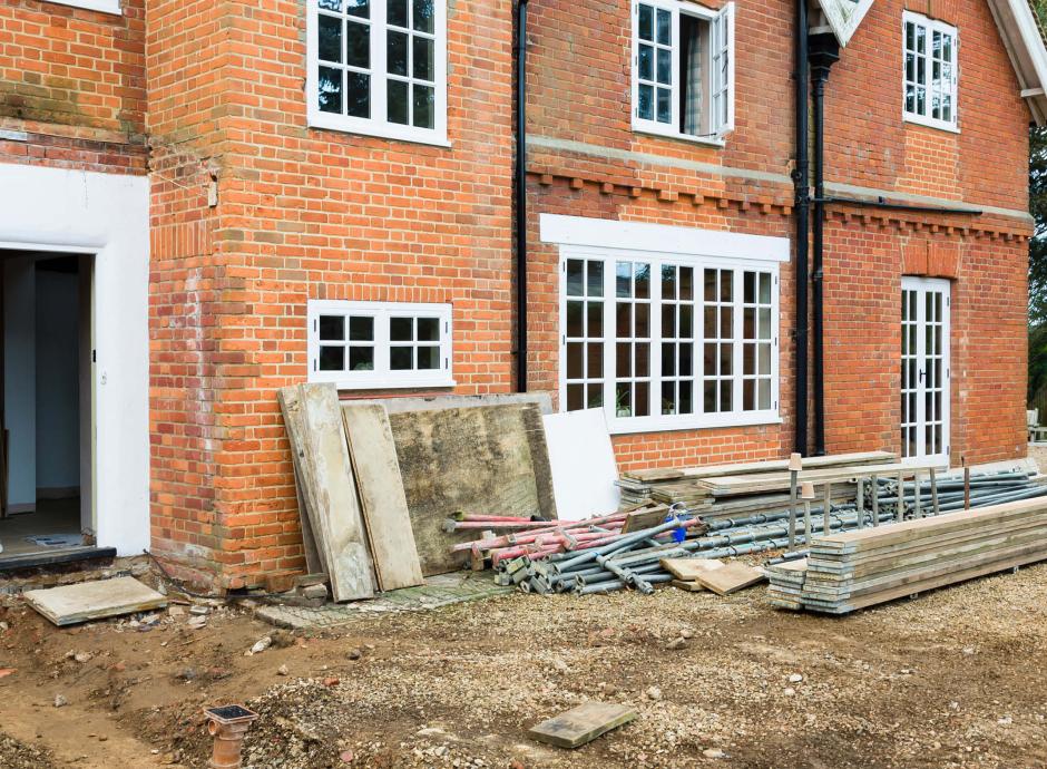 residential house front restoration